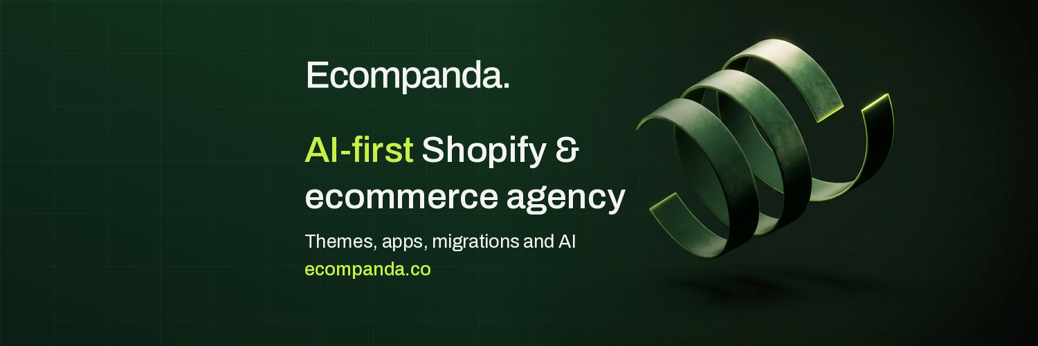 X header: Ecompanda, the AI-first Shopify and ecommerce agency